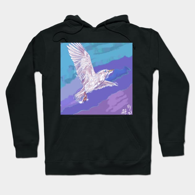 Jonathan Livingston Seagull Hoodie by NeonHorror